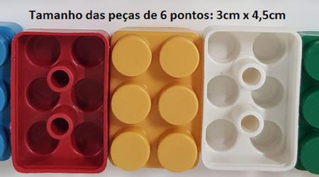 Pecinhas Grandes Montar Encaixar Rodinha Brinquedo Educativo - R$ 69,9