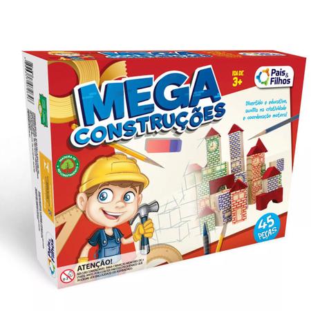 BLOCO DE MONTAR BRINQUEDO MEGA CONSTRUÇÃO