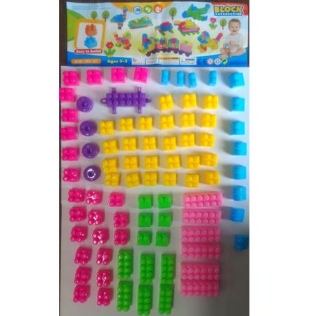 Brinquedo Blocos De Montar Infantil Educativo 85 Peças