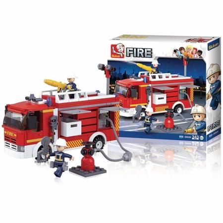 Imagem de Blocos de Montar Bombeiro com Hidrante 343 Peças BR1199 - Multikids