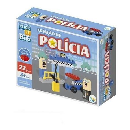 Imagem de Blocos De Montar Brinquedo Big Policia 22pcs Cis Clb-pl02