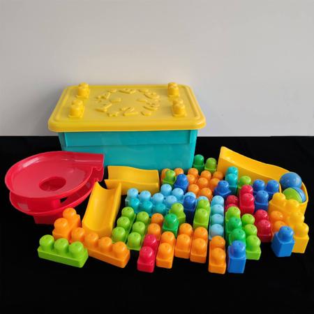 JOGO DE BLOCOS P. MONTAR 52 PCS BA-10255 20 COMERCIAL Brinquedos