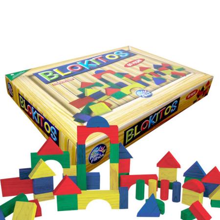 Brinquedo Educativo Blocos de Montar Cubos Junior 60 Peças em Promoção na  Americanas