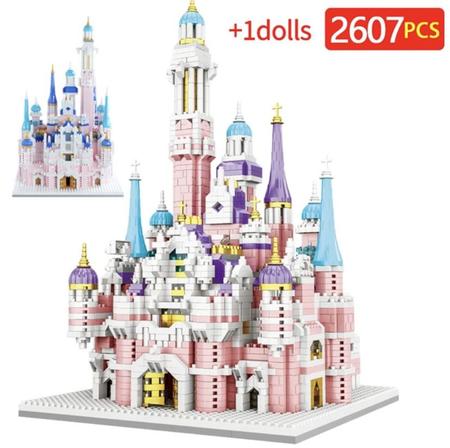 Peças de Montar - Mini Pastel 360 peças Castelo Princesa - 3737