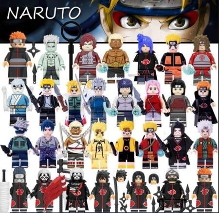 Imagem de Blocos De Montar Coleção Naruto Com 46 Bonecos