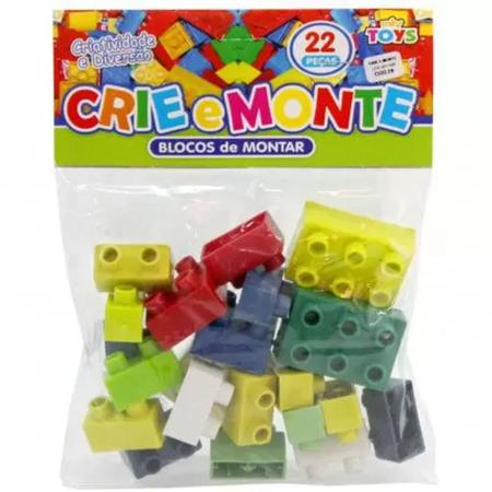 BRINQUEDO CRIE E MONTE MINI TOYS 22 PECAS - Santa Helena