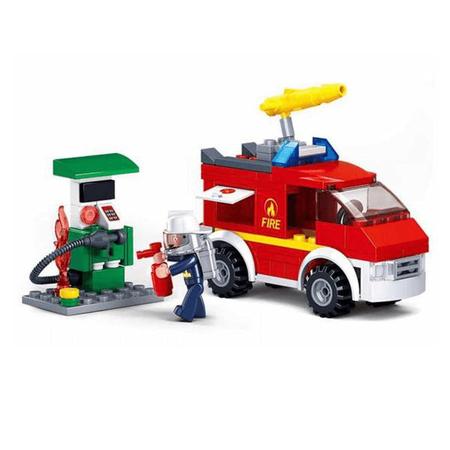 Blocos de montar Cubic lego lancha Polícia 98 peças Multikids - Up  Brinquedos