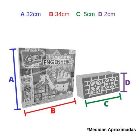 Blocos de Montar de Madeira Pequeno Engenheiro Carlu 50 Pçs - Bambinno  Brinquedos