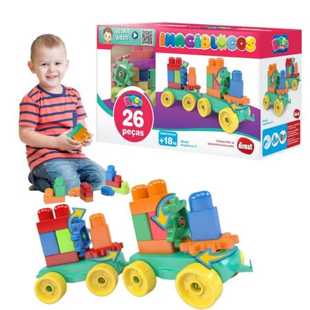 Blocos de Montar Infantil, Brinquedo para Bebês Usado 43806081