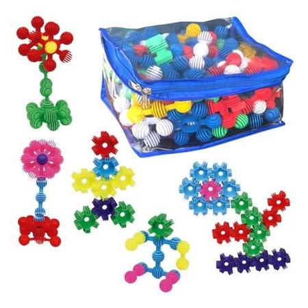 Blocos De Montar Multi Encaixes Divertidos 100 Peças Educativos - Futura  Brinquedos Educativos