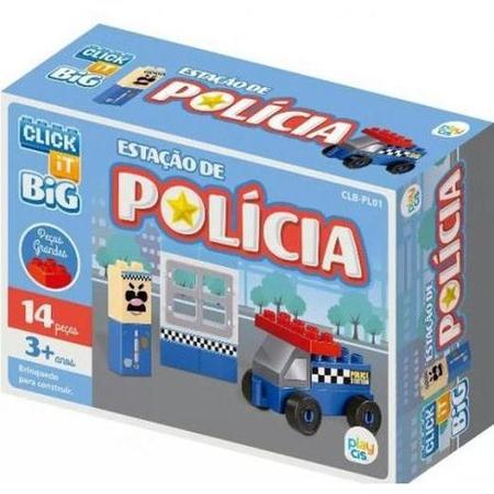 Imagem de Blocos de Montar Estação De Polícia BIG 14 Peças - Click It