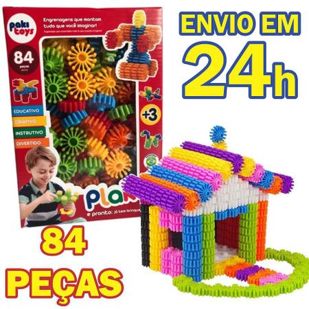 Brinquedo De Montar Criativas Educativo Kit 384 Peças Bloquinhos