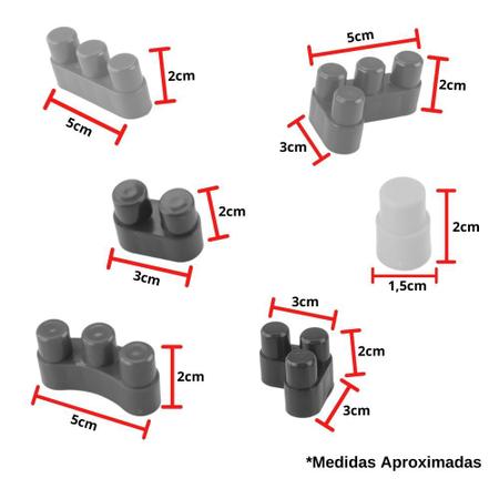 Blocos de Montar Infantil Educativo Conectando Formas 480 Pç - Bambinno  Brinquedos