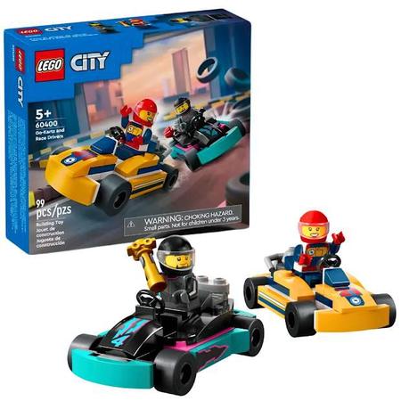 Imagem de Blocos De Montar Lego City Karts E Pilotos De Corrida 60400