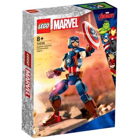 Imagem de Blocos De Montar Lego Marvel Figura Do Capitão América 76258