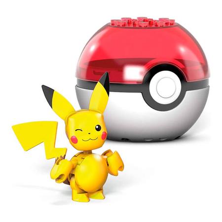 Brinquedo de Montar, Brinquedos Educativos, Mini Blocos de Construção  Pikachu (Pokémon), Tamanho Grande (Boneco após montado fica com 17 cm  altura) /