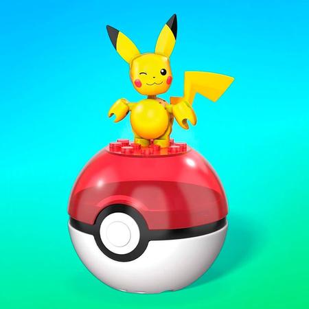 Brinquedo Para Montar Pokemon Pokebola Pikachu Mattel - Papellotti