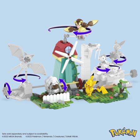 Blocos de Montar - Mega - Pokémon - Moinho Rural - 240 Peças
