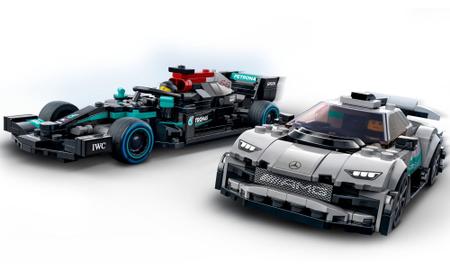 Imagem de Blocos de Montar - Speed Champions - Mercedes-AMG F1 W12 E Performance e Mercedes-AMG Project One (76909) LEGO DO BRASIL