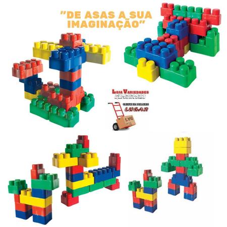 Blocos De Montar Brinquedo Educativo 176 Peças Infantil Didatico - LUCTOYS  - Brinquedos de Montar e Desmontar - Magazine Luiza