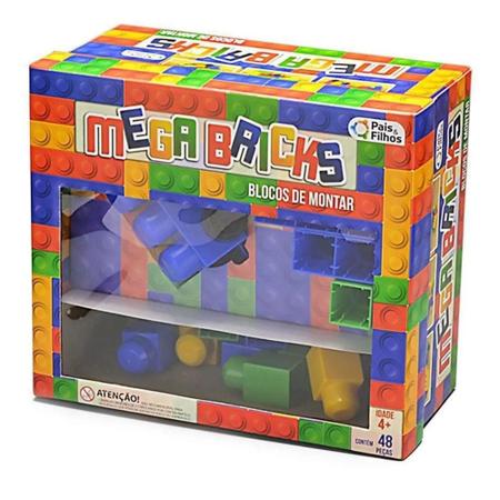 Mega Blocos de Encaixe, Blocos de Montar Infantil com Bolsa Plastica e -  Imagine Brinquedos