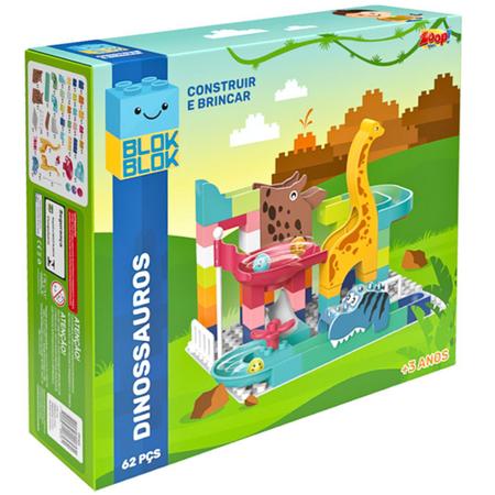 Imagem de Blok blok Dinossauros Construir e Brincar 62 Pçs - Zoop Toys