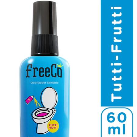 Imagem de Bloqueador de Odores Sanitários FreeCô 60ml Tutti Frutti. Fazer o nr. 2 sem constrangimento.