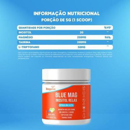 Imagem de Blue Mag Inositol 250G Biogens - Limão
