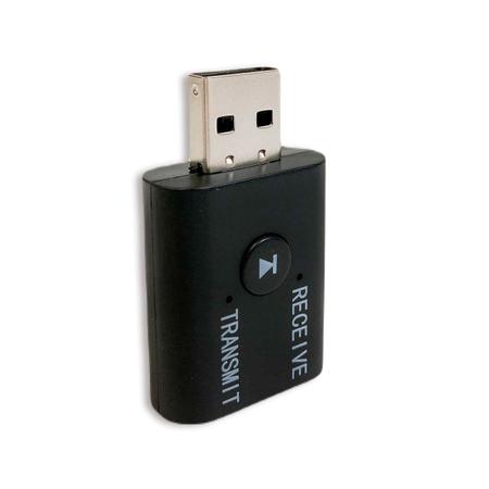Imagem de Bluetooth 5.0 Receptor de Audio E Transmissor 2 em 1 Mini Jack Aux USB Música Estéreo Adaptador Sem Fio
