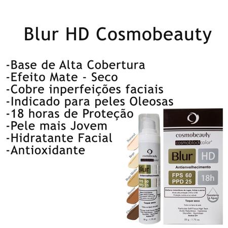 Blur HD Cosmobeauty FPS60 Antienvelhecimento Imagem de Blur HD Cosmobeauty FPS60 Antienvelhecimento