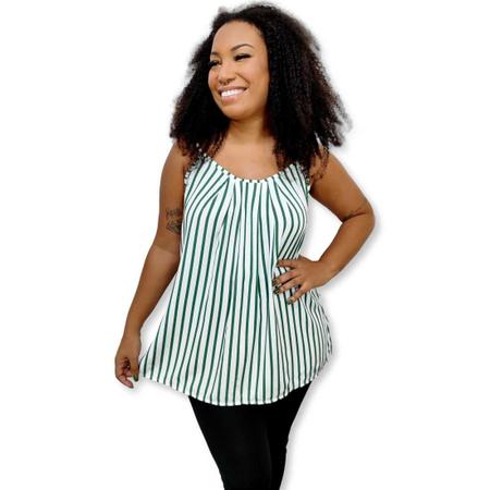 Imagem de Blusa Bata Alça Com Regulagem Viscose Estampada Gg Plus Size