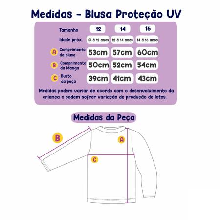 Imagem de Blusa Camisa Praia Piscina Proteção Solar Juvenil 12 Ao 16