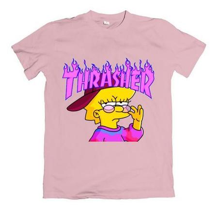 Blusa Camiseta Camisa Os Simpsons Lisa Swag Thasher - Hippo Pre - Camiseta  Masculina - Magazine Luiza