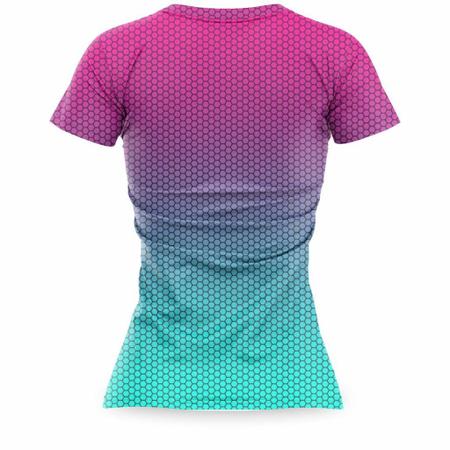 Imagem de Blusa Camiseta Fitness Feminina Caminhada Academia Treino Protecao UV Ante Suor