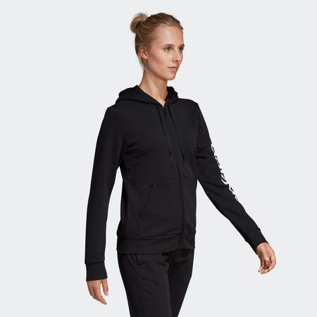 Blusa Capuz Linear Essentials Adidas Agasalho e Moletom