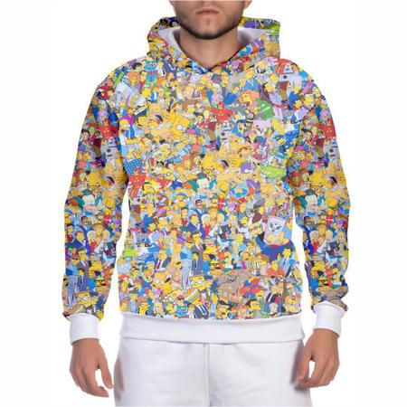 Moletom masculino algodao simpsons homer no Shoptime