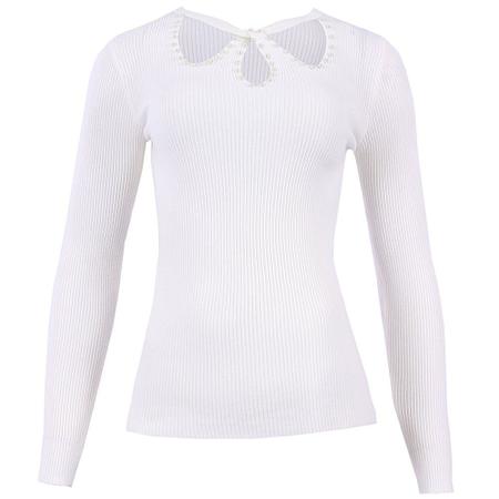 blusa tricot choker