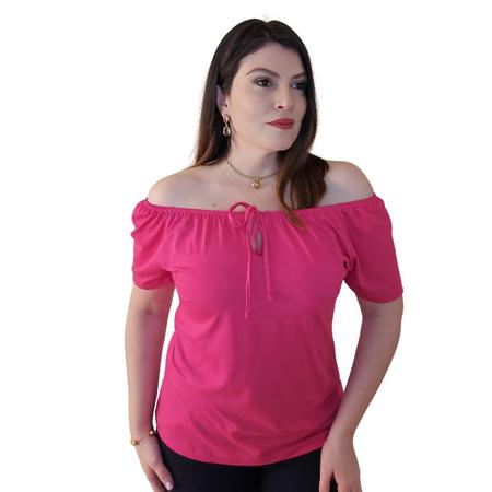 Imagem de Blusa Ciganinha Ombro a Ombro Amarração Várias Formas de Usar Versátil