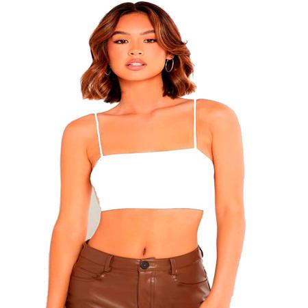 Imagem de Blusa Cropped Reto Alcinha Top