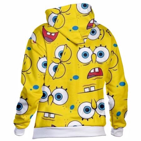 Imagem de Blusa de Frio Feminina Masculina Estampa 3D Personagens desenho animados BOB Com Capuz