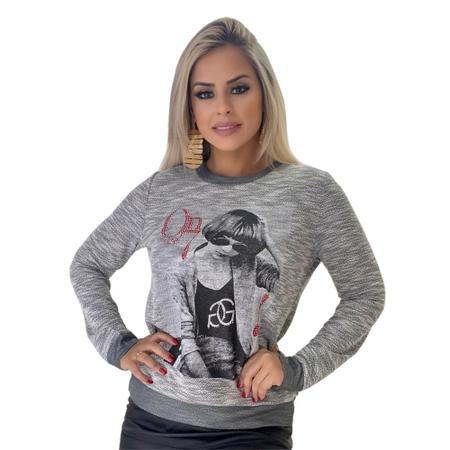 Blusa de best sale frio feminina moleton