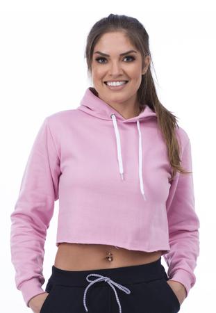 Blusa De Frio Moletom Cropped Feminino Capuz Store P.B
