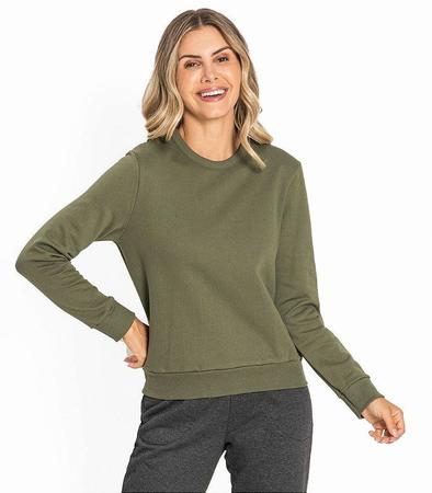 Imagem de Blusa de frio moletom feminino Rovitex - M - Cinza