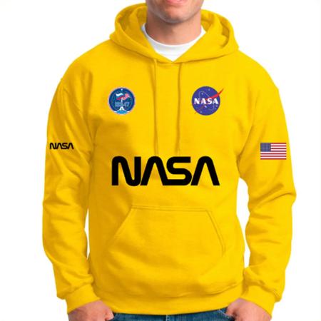 Blusa de Frio Moletom Nasa Diversas Cores Matreiro Moletom