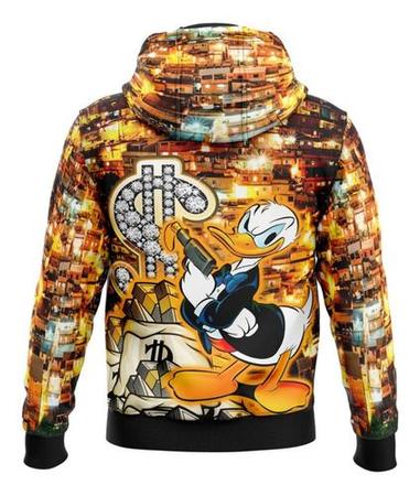 Imagem de Blusa De Frio Moletom Tio Patinhas Chefão Notas100 Quebrada Favelado