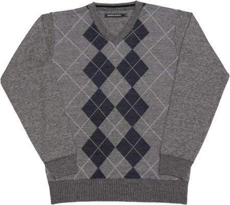 Blusa De Frio Suéter Masculino Escocês Decote V Gio 26683 - Giorgio Bianco  - Suéter Masculino - Magazine Luiza