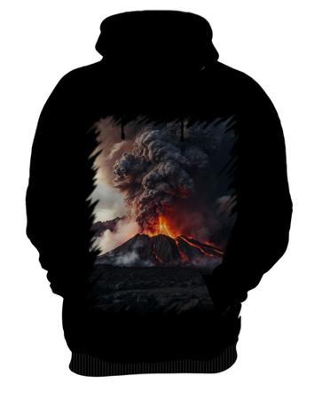 Imagem de Blusa de Frio Vulcão em Erupção Destruição 8