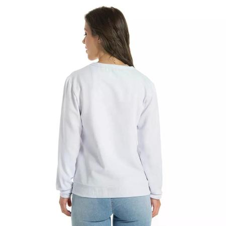 Blusa de Moletom Careca Feminino Básico Liso sem Capuz - Loja Mirante Imagem de Blusa de Moletom Careca Feminino Básico Liso sem Capuz