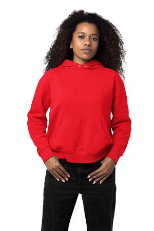 Imagem de Blusa de Moletom Feminino e Masculino Casaco blusa de frio Canguru Com Capuz e cordão -M010