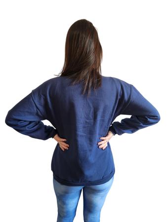 Blusa De Moletom Forrado Peluciado Feminino Sem Zíper - Magic Imagem de Blusa De Moletom Forrado Peluciado Feminino Sem Zíper